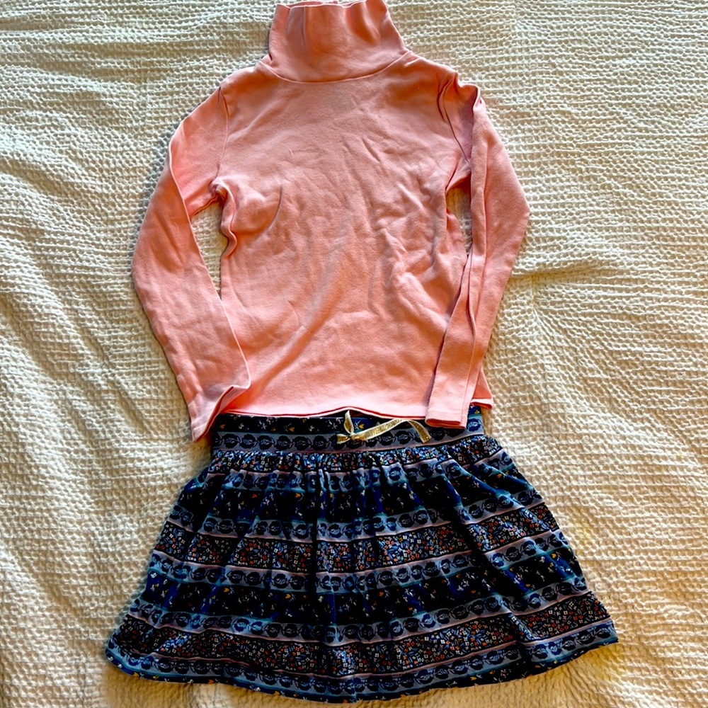 Turtle Neck with Skirt Size 6/6X